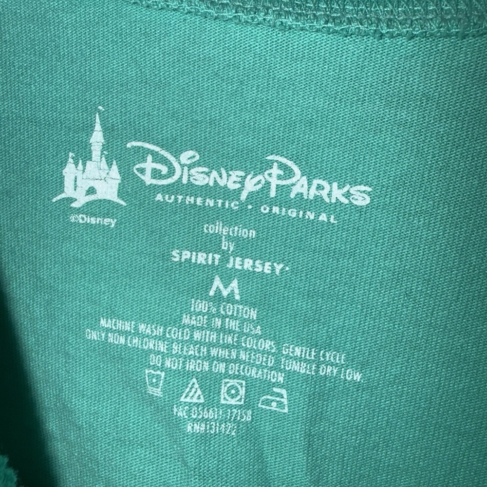 Disney Parks Disneyland Resort Spirit Jersey Teal Long Sleeve Adult M Cotton - Picture 4 of 6